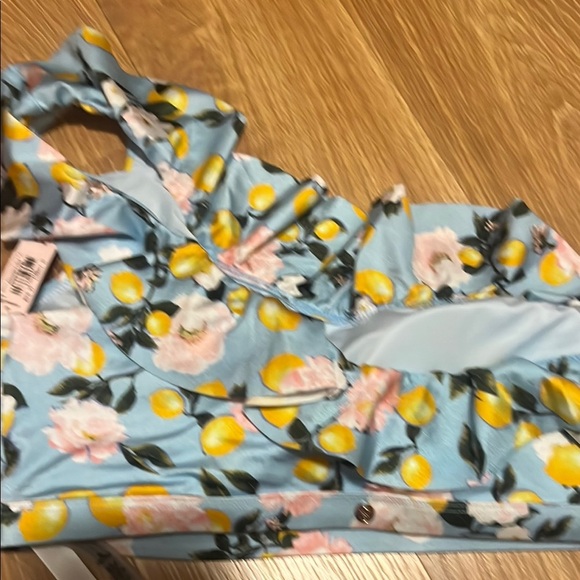 Victoria's Secret Blue Floral Bikini Top - Picture 3 of 4